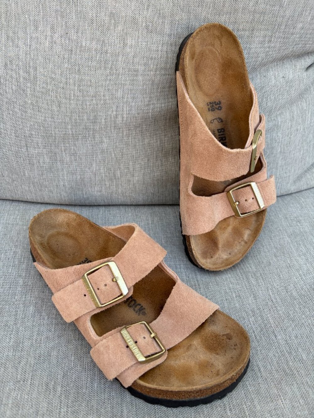 Womens Birkenstock Arizona Slide Sandal - Light Rose. Women's Size 39 - Picture 2 of 14